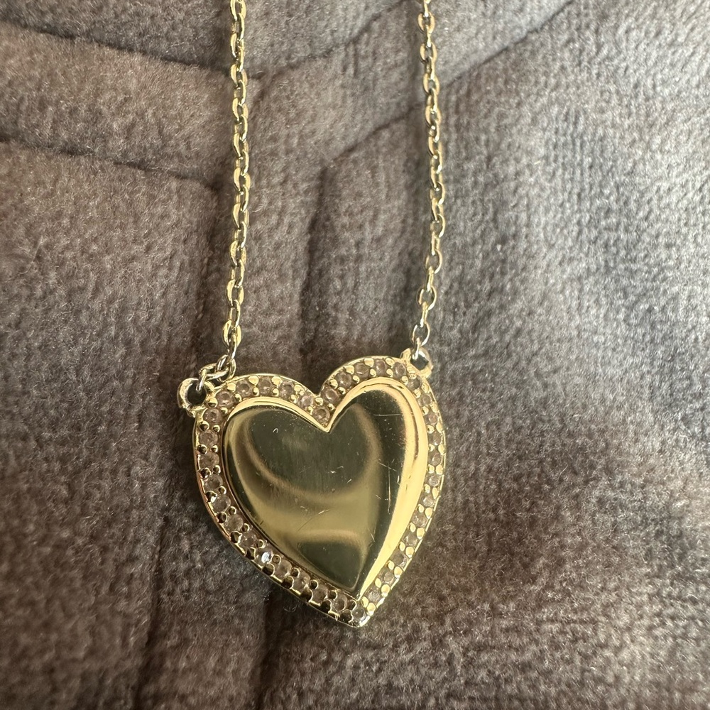 Melinda Maria Gold Heart Locket Necklace